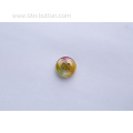 Rainbow color imitation shell button